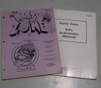 PARTY ZONE BALLY OPERATIONS MANUAL + SCHEMAS